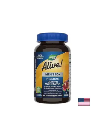 Men’s 50+ Premium Gummies Multivitamin / Алайв! Премиум мултивитамини за мъже 50+
