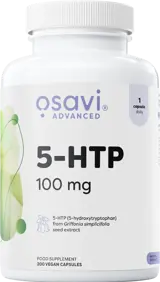Osavi Advanced 5-HTP 100 mg Екстракт от Griffonia simplicifolia за настроение и сън х 200 веган капсули