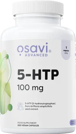 Osavi Advanced 5-HTP 100 mg Екстракт от Griffonia simplicifolia за настроение и сън х 200 веган капсули