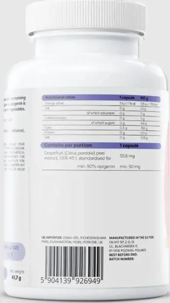 Osavi Advanced Apigenin 50 mg За антиоксидантна защита и нервна система х 60 веган капсули
