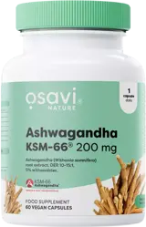 Osavi Ashwagandha KSM-66® 200 mg За устойчивост към стрес и добър сън х 60 веган капсули
