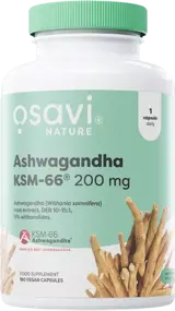 Osavi Ashwagandha KSM-66® 200 mg За устойчивост към стрес и подкрепа на нервната система х 180 капсули