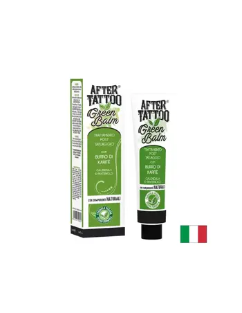 Fitobios After Tattoo Green Balm / Балсам след татуиране – С масло от ший, пантенол и невен, 50 ml