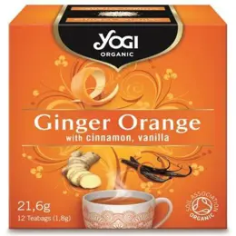Био Чай Джинджифил и Портокал, Yogi Organic, 12 пакетчета