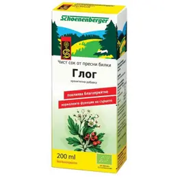 Био Сок от Глог, Schoenenberger, 200 ml