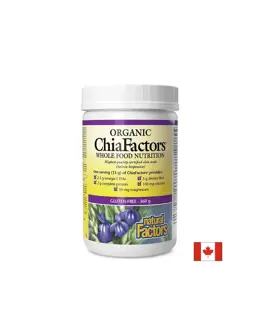 Natural Factors Organic ChiaFactors® Whole food nutrition / Органични семена от чиа на прах 360 грама