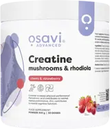 Osavi Creatine Monohydrate, Mushrooms & Rhodiola with Lion's Mane, Cordyceps, Chaga / За енергия, фокус и издръжливост, 300 грама