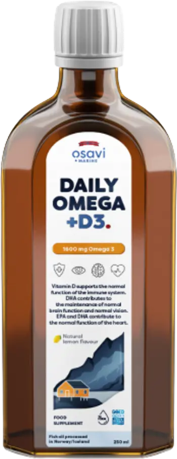 Daily Omega + D3 Liquid | Natural Lemon Flavored