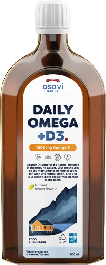 Osavi Daily Omega + D3 Liquid Натурален лимонов вкус