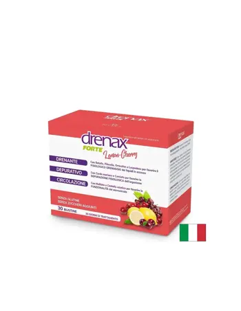 Paladin Pharma Drenax® forte Lemon Cherry Диуретична детокс формула с бяла бреза, касис и миши уши, 30 сашета