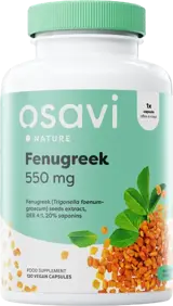 Osavi Nature Fenugreek 550 mg Екстракт от сминдух за хормонален баланс х 120 веган капсули