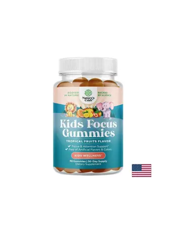 Nature's Craft Kids Focus Gummies Фокус формула за концентрация и памет х 90 желирани таблетки