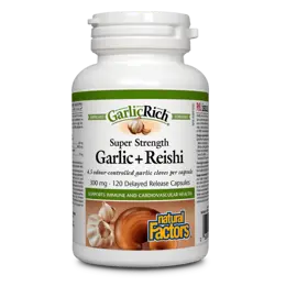 GarlicRich® Super Strength Garlic+Reishi / Чесън + Рейши x 120 капсули