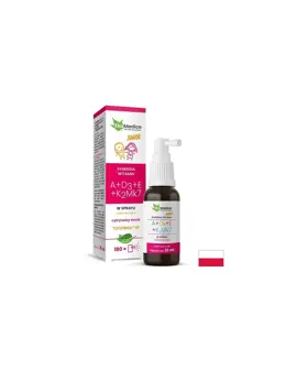 Eka Medica Junior Витамини А + D3 + E + K2 орален спрей за деца, 30 мл