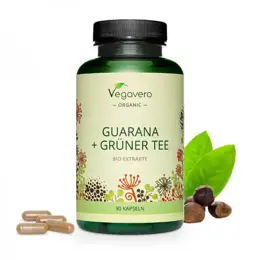 Guarana + Grüner Tee Bio Extrakte - Екстракт от гуарана и зелен чай