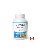Natural Factors Л-Лизин 1000 mg За имунитет и костна система х 60 таблетки