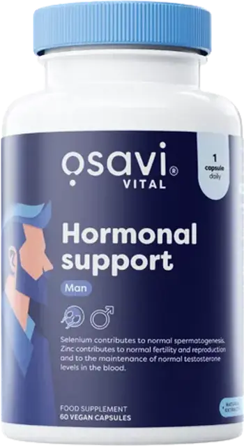 Osavi Hormonal Support Man За хормонален баланс и жизненост х 60 веган капсули