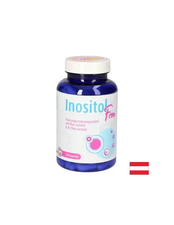 Gall Pharma Inositol Fem Хормонален баланс Инозитол за Жени + Фолиева киселина и Витамин В6 120 капсули