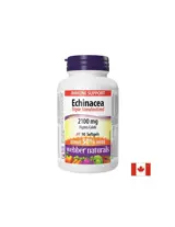 Webber Naturals Echinacea Triple Standardized 2100 mg Тройно стандартизиран екстракт за силен имунитет х 90 софтгел капсули
