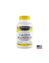 Healthy Origins Калций 200 mg + Магнезий 100 mg + Витамин D3 80 IU Здрави кости х 120 таблетки