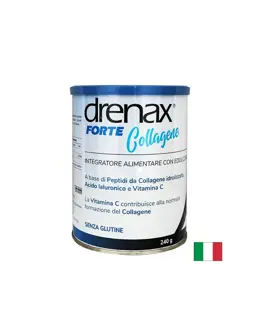 Drenax Forte Collagene Колагенови пептиди, хиалуронова киселина и витамин С – формула за кожата, косата и ноктите, 240 g, прах