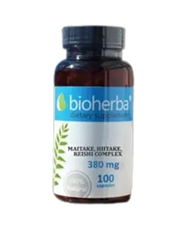 Комплекс Майтаке, Шийтаке, Рейши 380 мг. / Maitake, Shiitake, Reishi Complex 380 mg