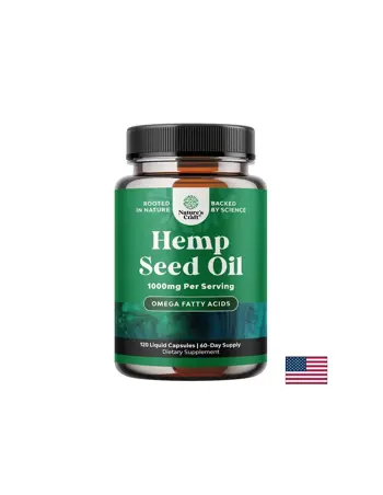 Nature's Craft Hemp Seed Oil Конопено масло (от семена) за сърдечно-съдова система и холестерол 500 mg
