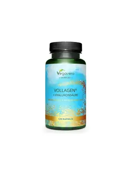 Vegavero Vollagen® Аминокиселини + Хиалуронова киселина За здрава кожа, коса и нокти х 120 капсули