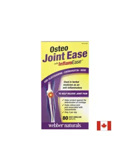 Webber Naturals Osteo Joint Ease с InflamEase / За здрави стави и облекчаване на болката х 80 каплети