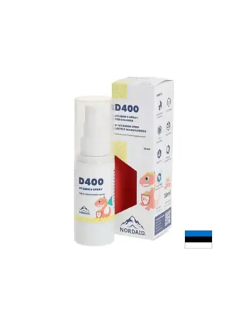 Кости, зъби и имунна защита - Витамин D3 400 IU, спрей за уста, 30 ml / 200 впръсквания
