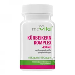 Kürbiskern Komplex mit Brennnessel weiβer Spragel und Kapern - Тиквено семе с коприва, аспержи и каперси за уринарно здраве