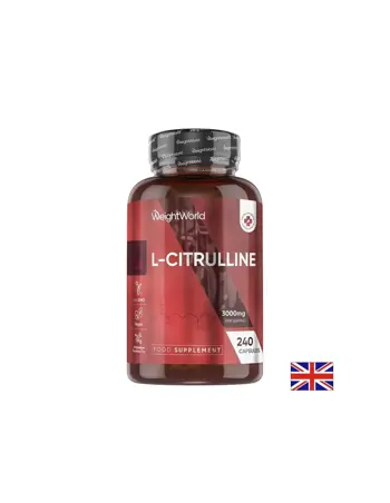 L-Цитрулин – Издръжливост, сила и сърдечносъдова подкрепа, 3000 mg, 240 капсули