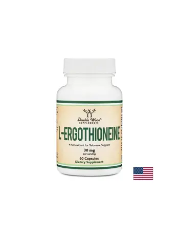 Double Wood Supplements L-Ерготионеин – клетъчно здраве и антиейджинг, 30 mg, 60 капсули