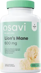 Osavi Lion's Mane 600 mg За подкрепа на мозъчната функция и нервната система х 120 веган капсули