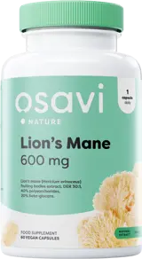 Osavi Lion's Mane 600 mg Екстракт от гъба Лъвска грива за мозъчна функция х 60 капсули