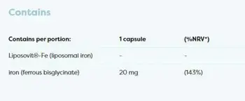 Osavi Advanced Liposomal Iron 20 mg as Iron Bisglycinate За енергия и имунитет х 60 капсули