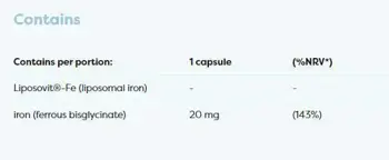 Osavi Advanced Liposomal Iron 20 mg | as Iron Bisglycinate Високоусвоимо желязо за енергия и имунитет х 120 капсули