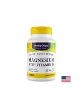 Healthy Origins Magnesium with Vitamin B6 При стрес и мускулни крампи 120 таблетки