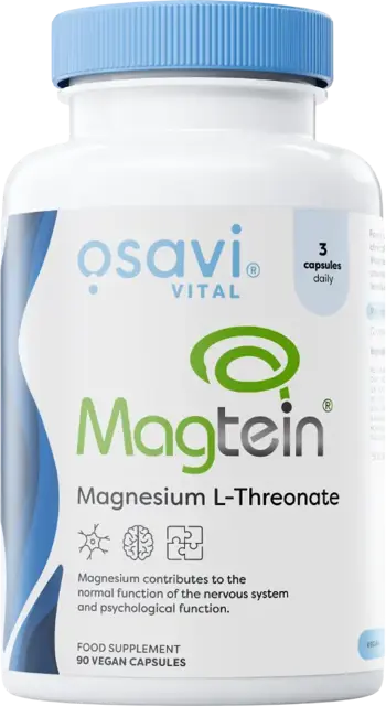 Osavi Magtein Magnesium L-Threonate 48 mg За мозъчна функция и спокоен сън х 90 веган капсули