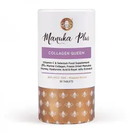 Manuka Plus Collagen Queen with MGO 300 / Формула за коса, кожа и нокти с мед от манука - С витамин С, селен, хидролизиран морски колаген, мед от манука, хиалуронова киселина и екстракт от пчелен прашец