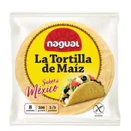 Мексиканска тортила с жълто царевично брашно Amarillo Nagual - 8x25 г