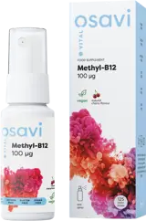 Osavi Methyl B-12 Oral Spray / 100 mcg per Spray Витамин B12 спрей за енергия и нервна система