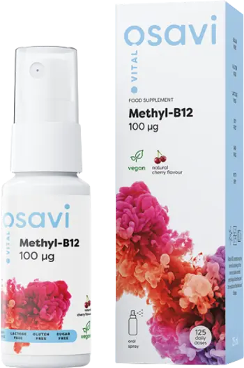Osavi Methyl B-12 Oral Spray / 100 mcg per Spray Витамин B12 спрей за енергия и нервна система