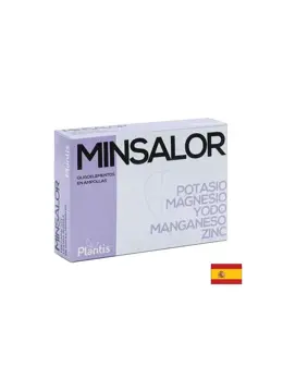 Artesania Minsalor Oligoelementos - Калий, магнезий, йод, манган, цинк За редукция на теглото, 20 ампули за пиене