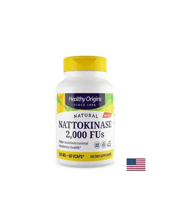Натокиназа – Здраво кръвообращение и нормално кръвно налягане, 100 mg / 2000 FU, 60 вегетариански капсули