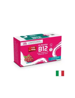 Sanavita B Vitamins B12 + B6 + Цинк, 15 флакона x 10 ml, с вкус на малина