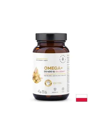 Омега-3 (DHA 180 mg, EPA 120 mg) + Витамин D3 400 IU – За мозъка, имунитета и костите, 60 капсули