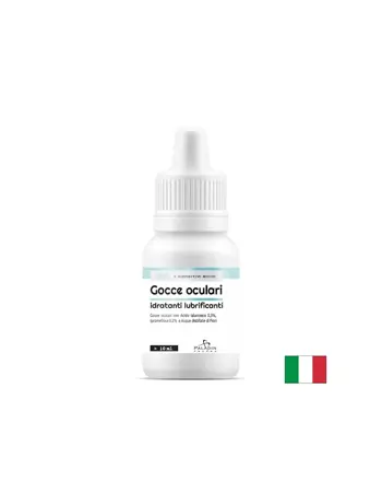 Paladin Pharma Sanavita Gocce oculari idratanti lubrificanti Овлажняващи капки за очи с хиалуронова киселина, хипромелоза и флорална вода, 10 ml