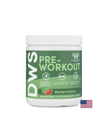 Double Wood Supplements Pre-Workout L-Цитрулин + Бета аланин + Тирозин – Концентрация и издръжливост, диня, 241.8 g