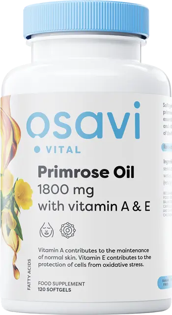 Primrose Oil 1800 mg | with Vitamin A & E
